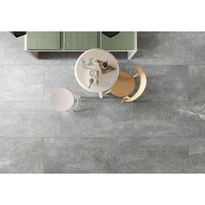 MUSES STAZZEMA SMOKEY GREY FELLTEC 600X1200MM RECTANGULAR TILE (PER BOX)