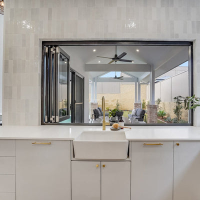 TURNER HASTINGS GALDOR FARMHOUSE BUTLER SINK GLOSS WHITE 600MM