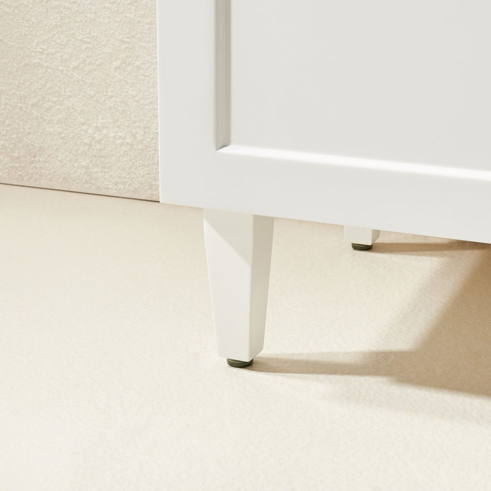 VITO HAMILTON MATTE WHITE 1200MM DOUBLE BOWL FLOOR STANDING VANITY