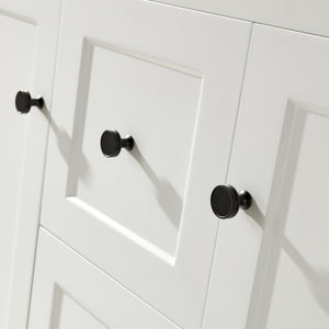 VITO HAMILTON MATTE WHITE 1200MM DOUBLE BOWL FLOOR STANDING VANITY