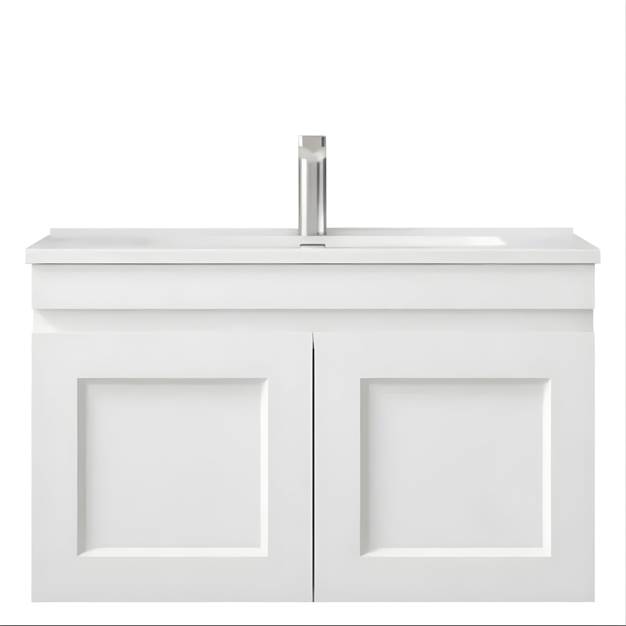 OTTI HAMPTON MARK II MATTE WHITE 750MM SINGLE BOWL WALL HUNG VANITY