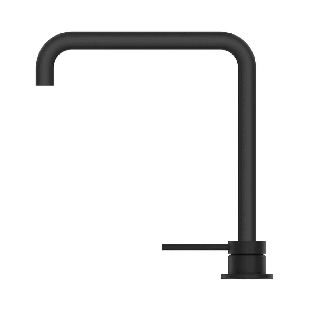 BELLA VISTA MICA LEAD FREE SOFT-SQUARE HOB SINK/BASIN MIXER SET 275MM BLACK