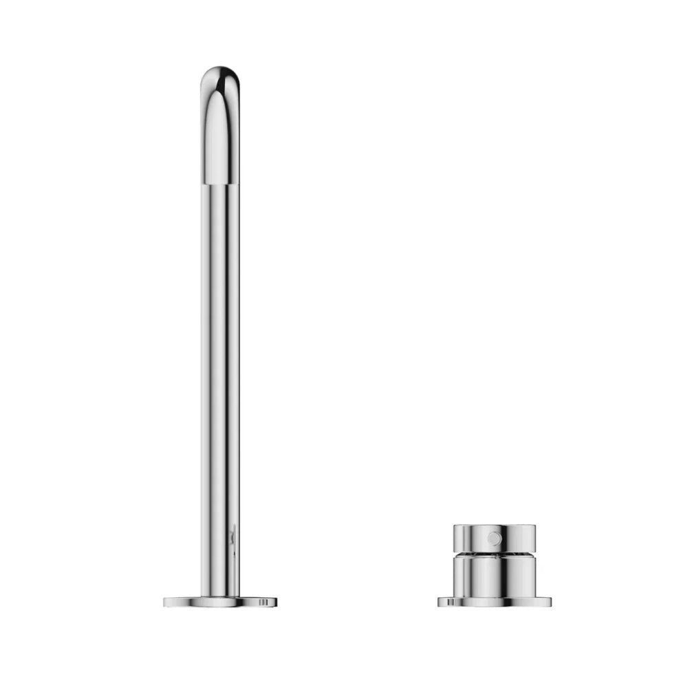 BELLA VISTA MICA LEAD FREE SOFT-SQUARE HOB SINK/BASIN MIXER SET 275MM CHROME