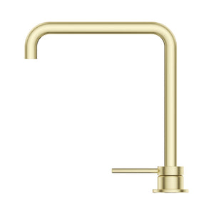 BELLA VISTA MICA SOFT-SQUARE HOB SINK/BASIN MIXER SET 275MM FRENCH GOLD