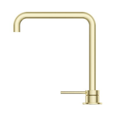 BELLA VISTA MICA LEAD FREE SOFT-SQUARE HOB SINK/BASIN MIXER SET 275MM FRENCH GOLD