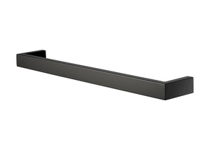 COLDBUSTER HORIZONTAL SQUARE HEATED SINGLE TOWEL RAIL MATTE BLACK (AVAILABLE IN 450MM, 632MM AND 832MM)