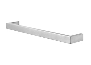 COLDBUSTER HORIZONTAL SQUARE HEATED SINGLE TOWEL RAIL BRUSHED STAINLESS STEEL (AVAILABLE IN 450MM, 632MM AND 832MM)