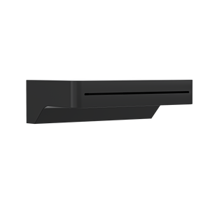 Linsol Hugo Waterfall Bath Spout 137mm Matte Black - Alternate View