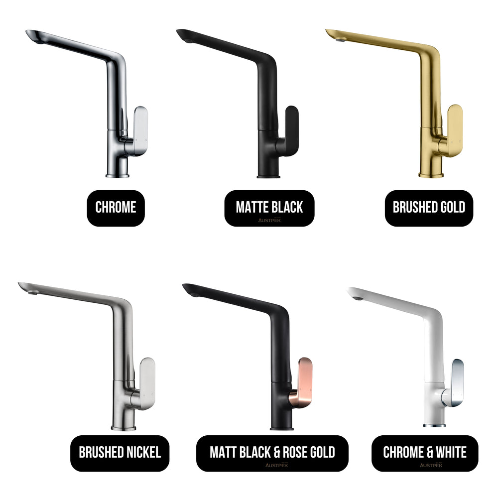 IKON KARA LEAD FREE SINK MIXER 314MM BRUSHED NICKEL
