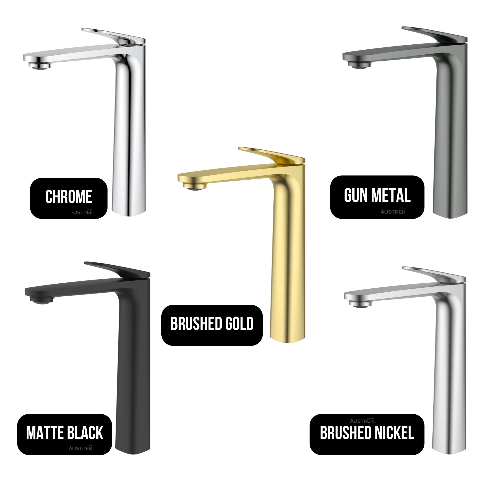 IKON SULU II LEAD FREE HIGH RISE BASIN MIXER 279MM GUN METAL