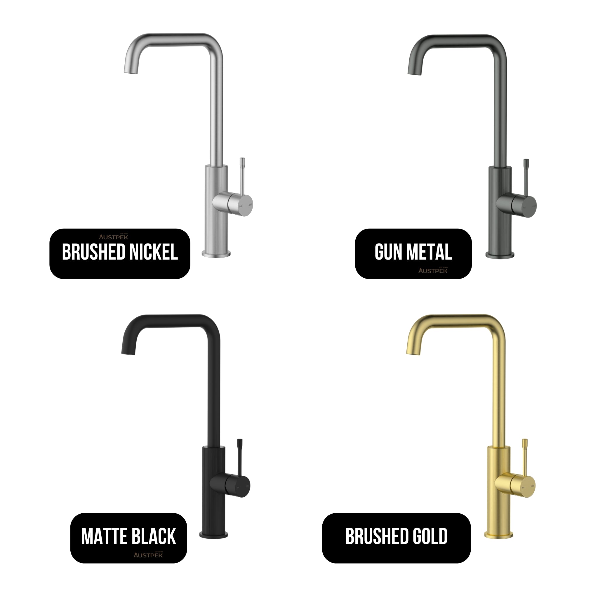 IKON LINIE LEAD FREE SINK MIXER 380MM BRUSHED NICKEL