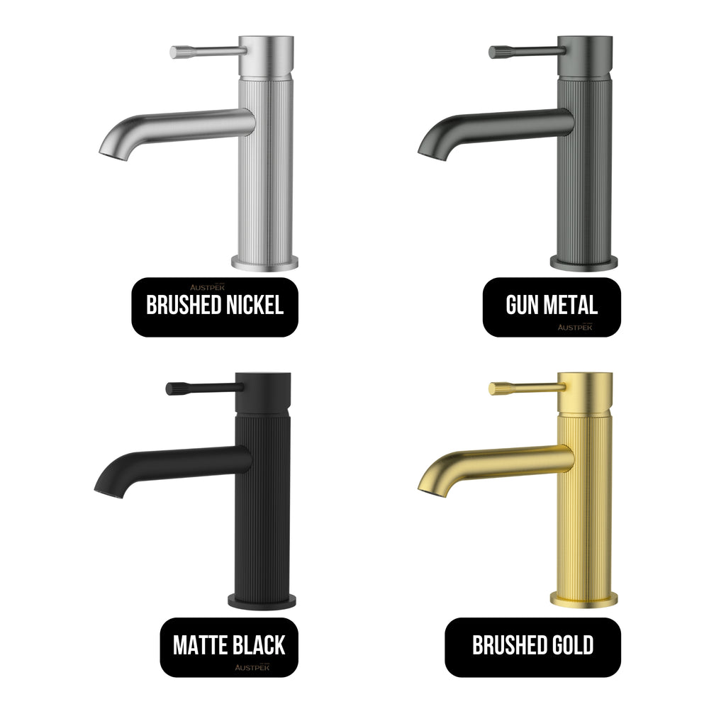 IKON LINIE LEAD FREE BASIN MIXER 168MM BRUSHED NICKEL