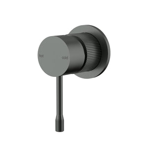 IKON LINIE WALL MIXER TRIM KIT WITH ROUGH IN BODY GUN METAL