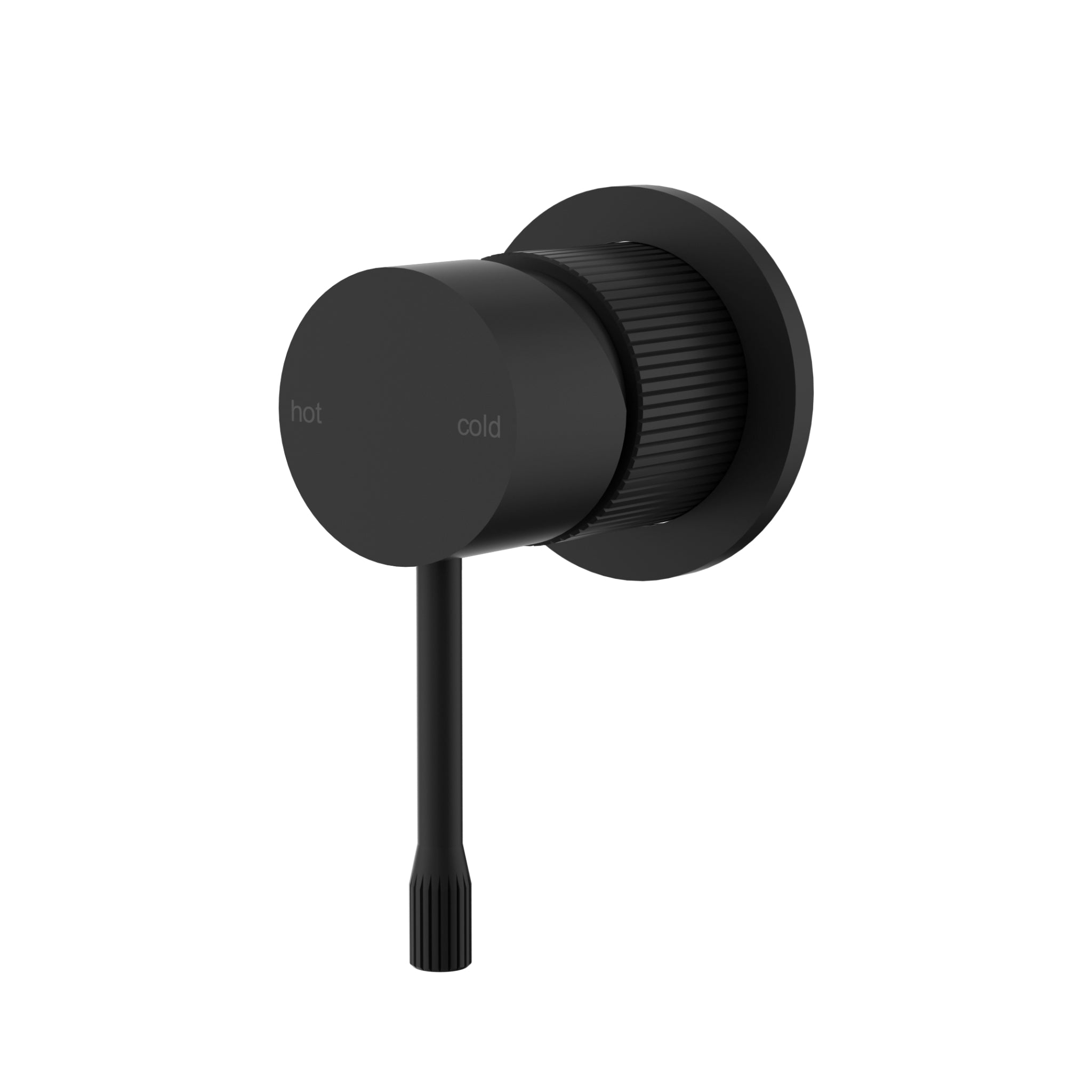 IKON LINIE LEAD FREE WALL MIXER TRIM KIT WITH ROUGH IN BODY MATTE BLACK