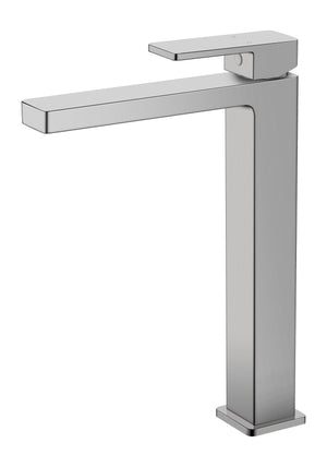 IKON CERAM HIGH RISE BASIN MIXER 282MM BRUSHED NICKEL