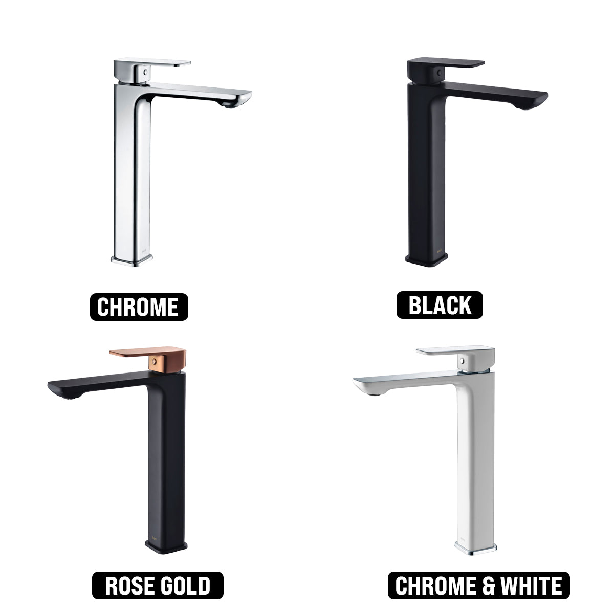 IKON SETO HIGH RISE BASIN MIXER MATTE BLACK