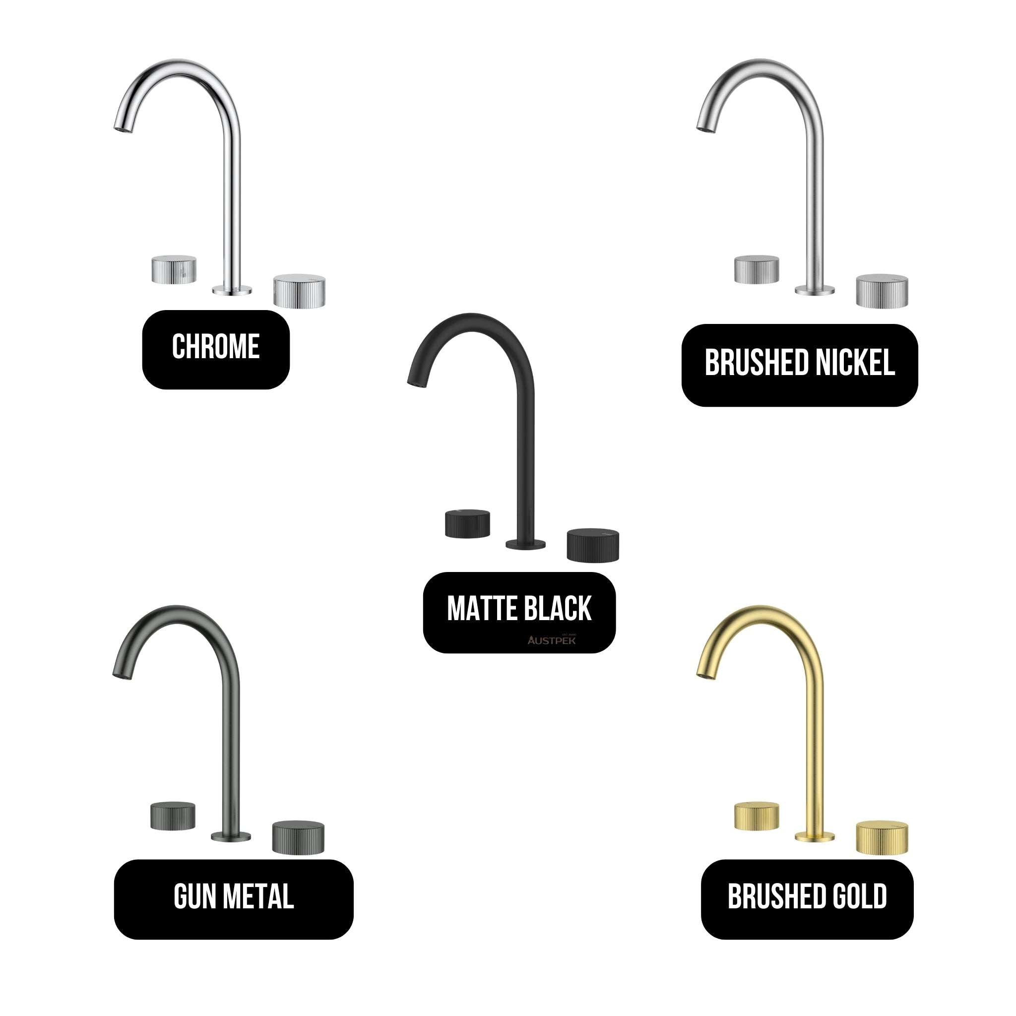 IKON SOKO LEAD FREE BASIN SET 284MM CHROME