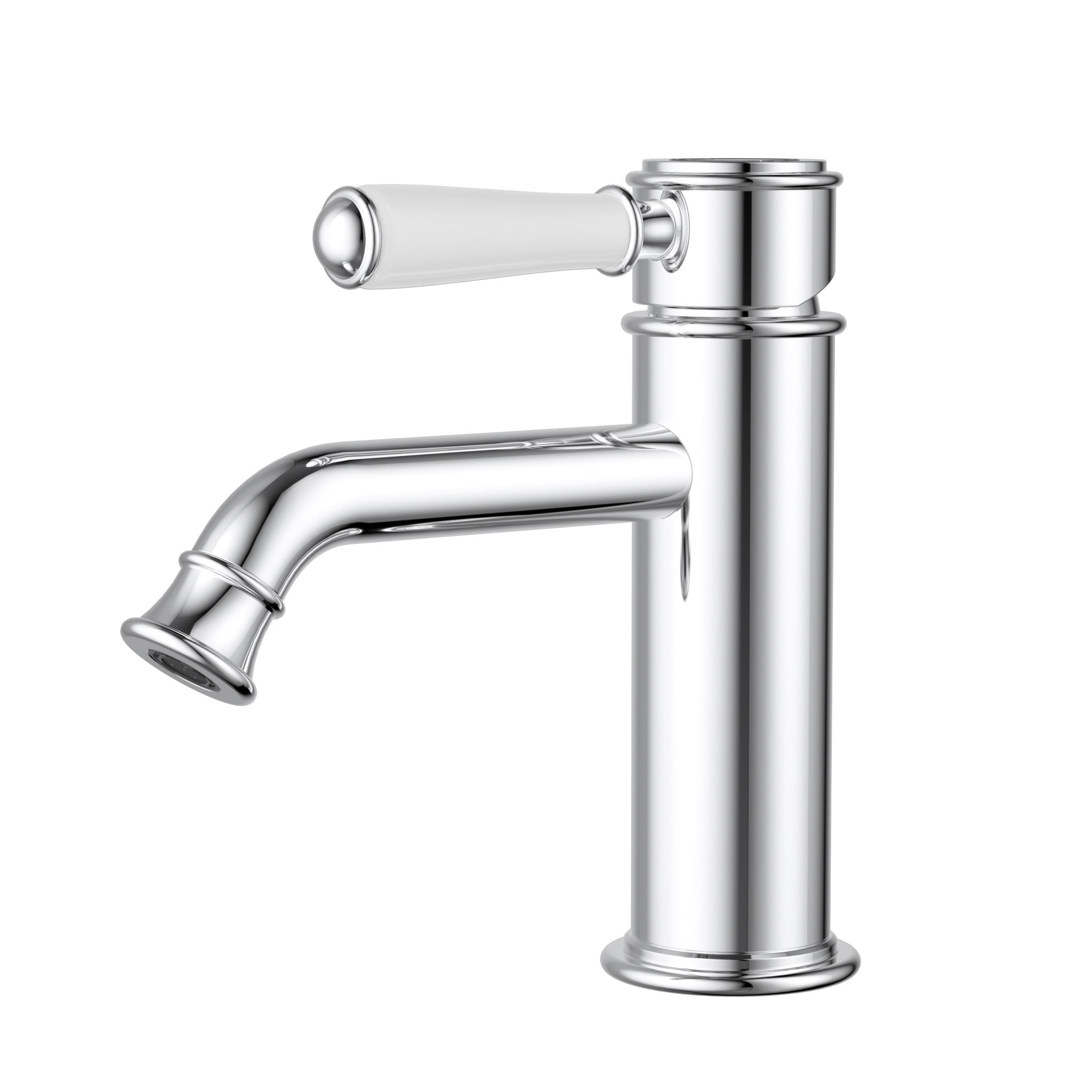 IKON CLASICO BASIN MIXER CERAMIC HANDLE 170MM CHROME