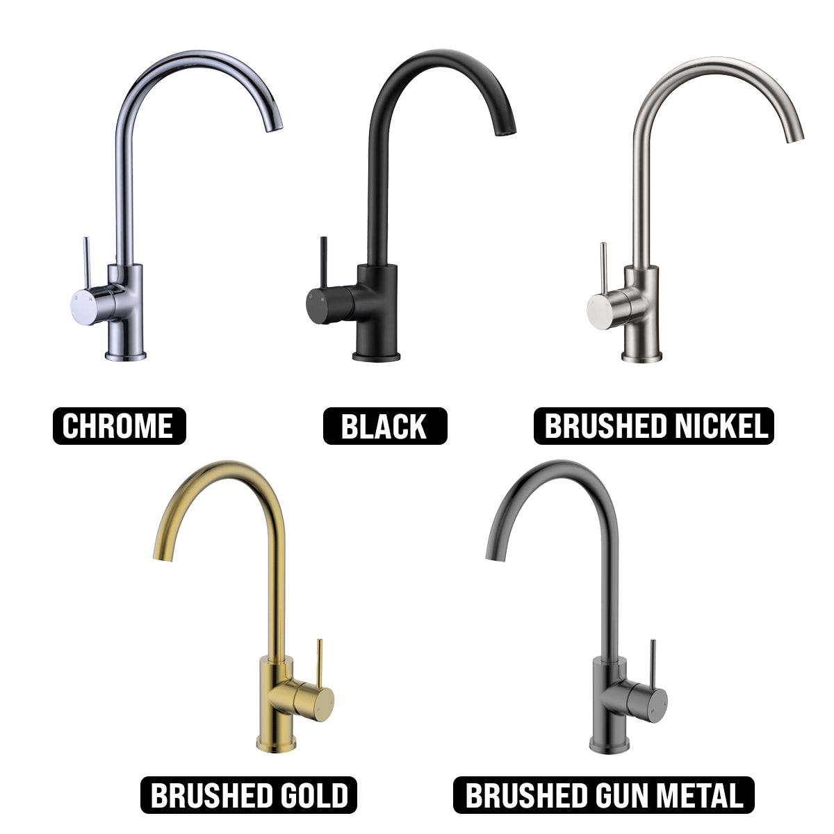 IKON HALI SINK MIXER 348MM MATTE BLACK