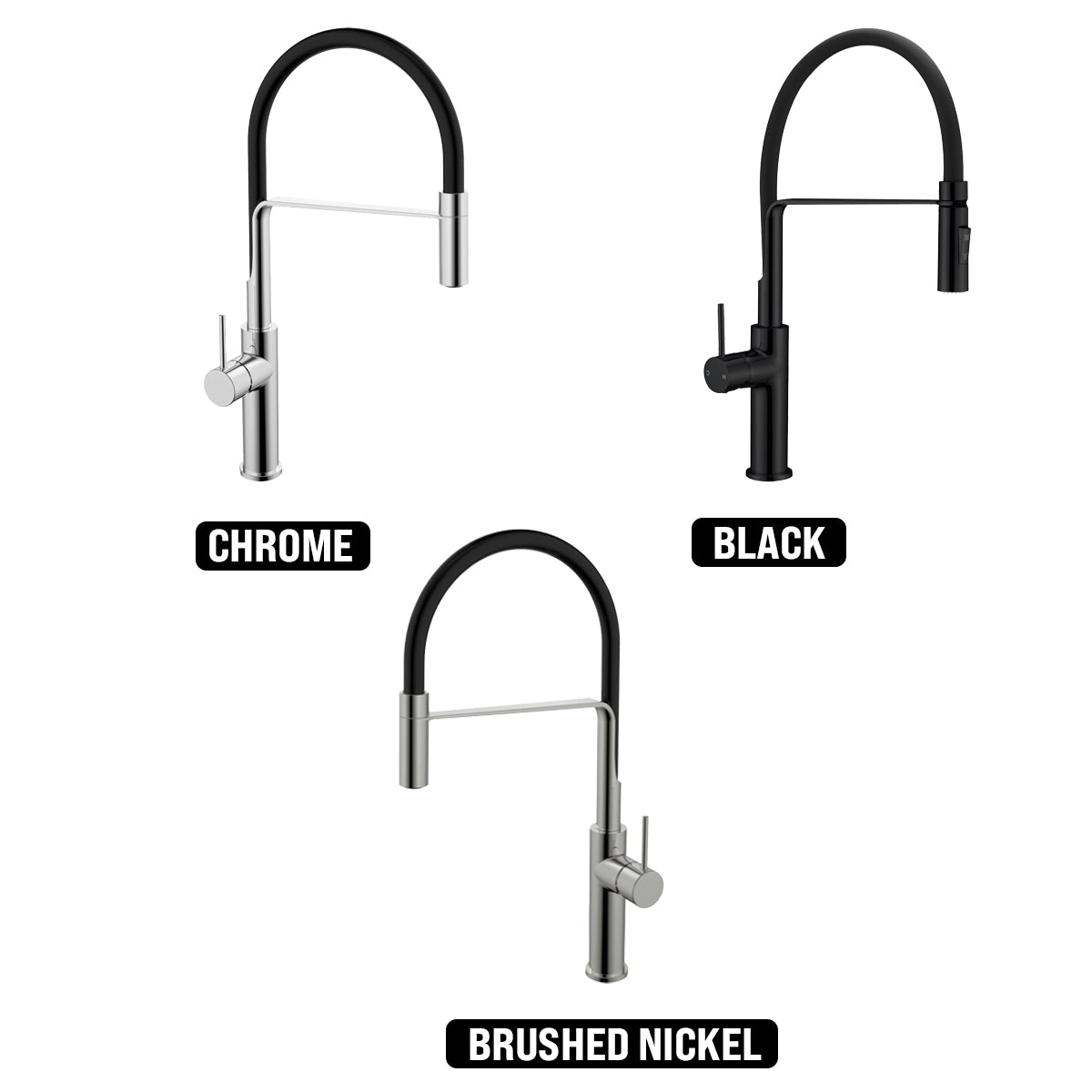 IKON HALI MULTI-FUNCTION SINK MIXER BRUSHED NICKEL