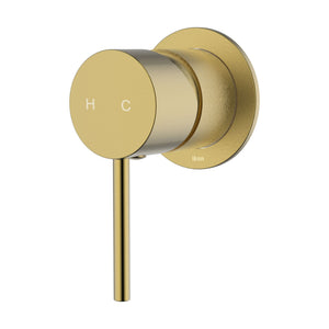 IKON HALI WALL MIXER WITH 60MM COVER PLATE BRUSHED GOLD