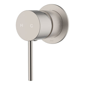 IKON HALI WALL MIXER WITH 60MM COVER PLATE BRUSHED NICKEL