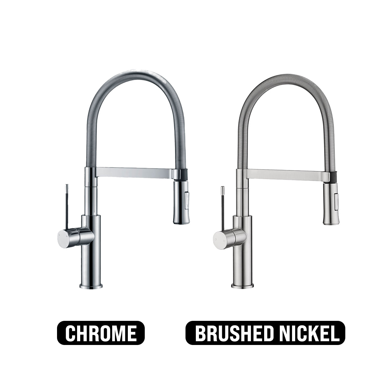 IKON SCOTIA LEAD FREE SINK MIXER CHROME 491MM BRUSHED NICKEL