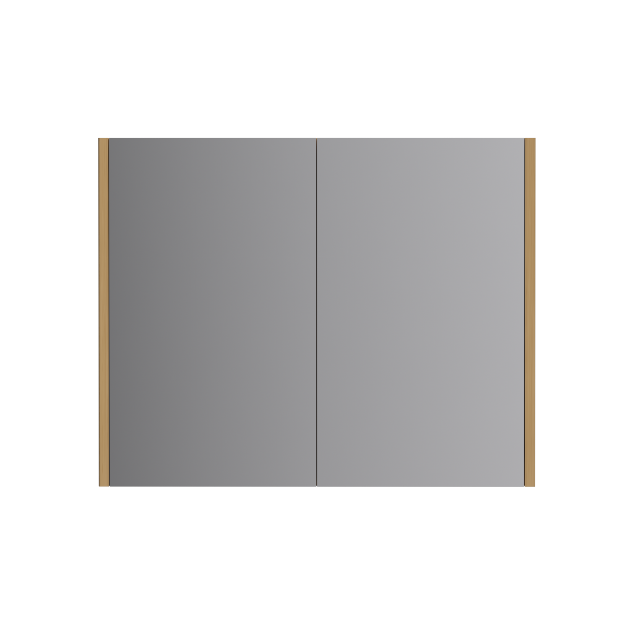 ORIO HAYMAN LIGHT WALNUT FLUTED MIRROR SHAVING CABINET 900MM