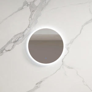 INFINITY HAMILTON FRAMELESS ROUND LED MIRROR TRIO COLOUR 800X800MM