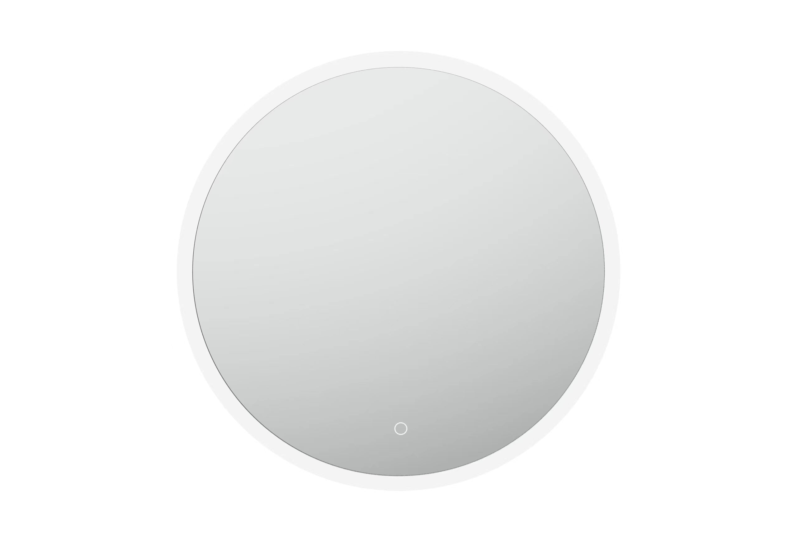 INFINITY HAMILTON FRAMELESS ROUND LED MIRROR TRIO COLOUR 800X800MM