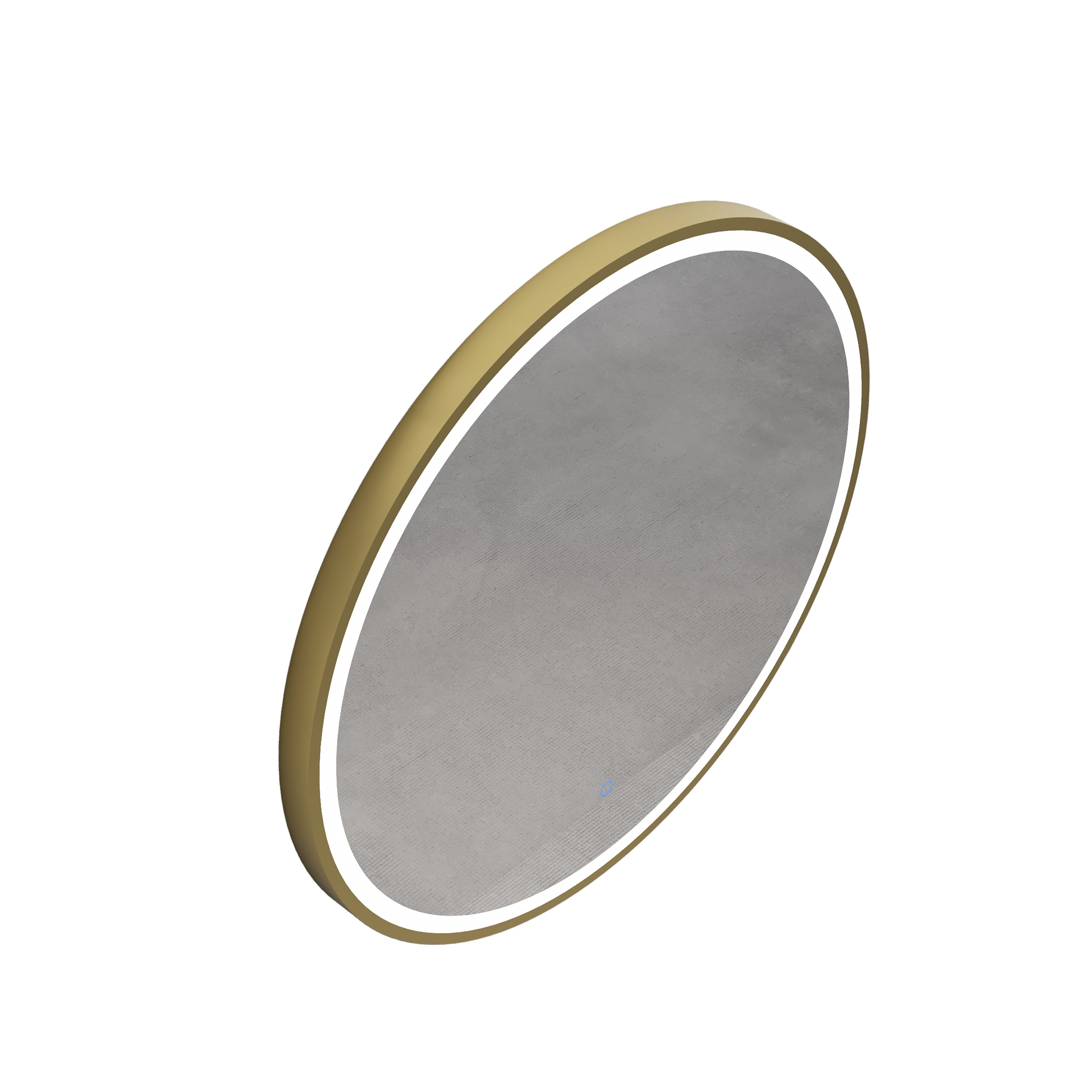 INFINITY HAMILTON ROUND LED MIRROR WITH GOLD ALUMINIUM FRAMED TRIO COLOUR 800X800MM