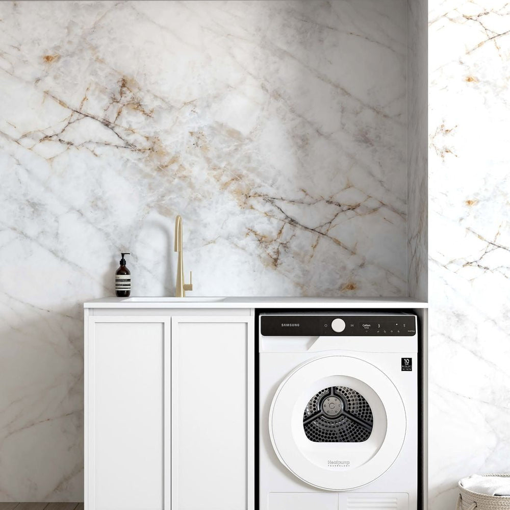OTTI HAMPSHIRE MATTE WHITE 630MM BASE LAUNDRY CABINET