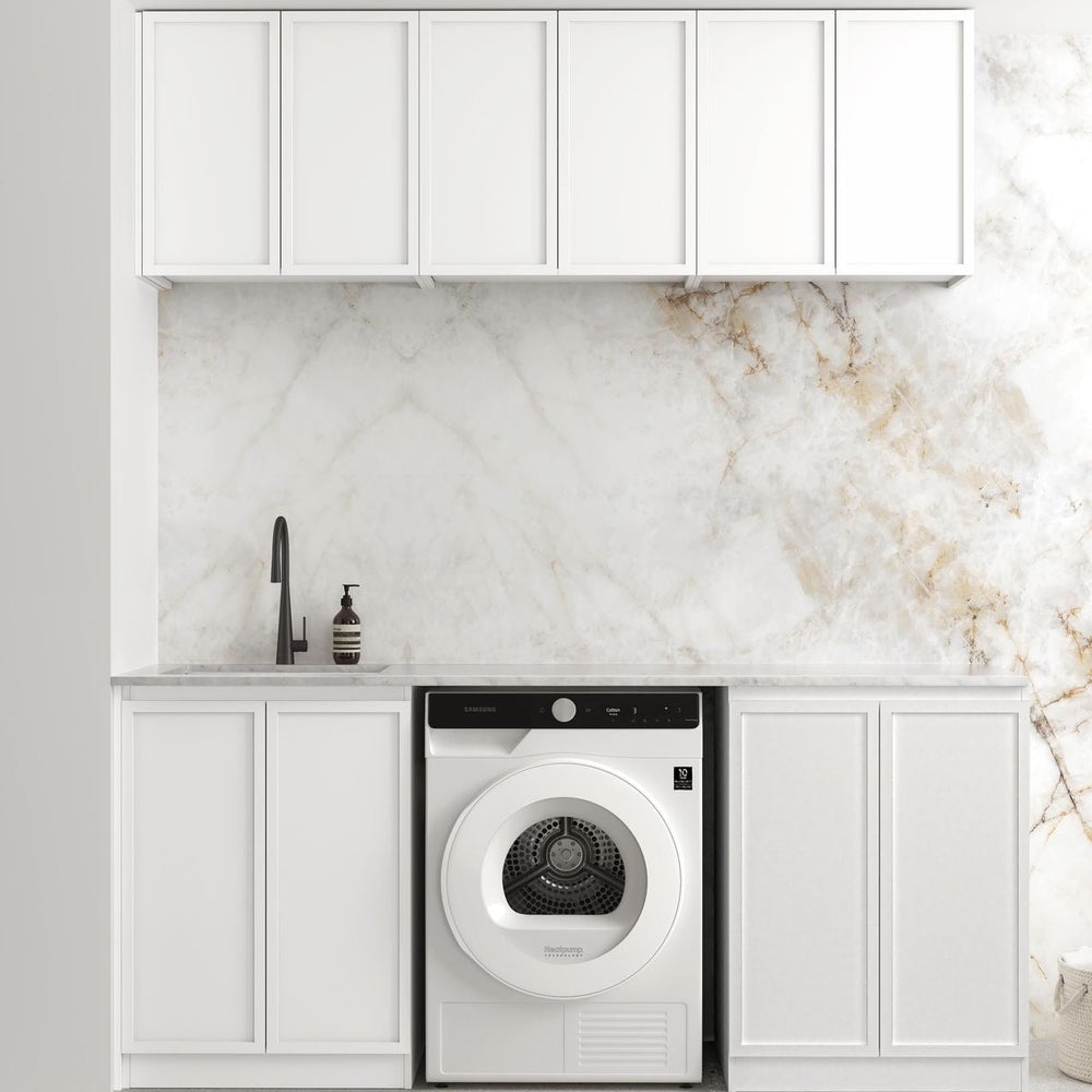OTTI HAMPSHIRE MATTE WHITE 630MM BASE LAUNDRY CABINET