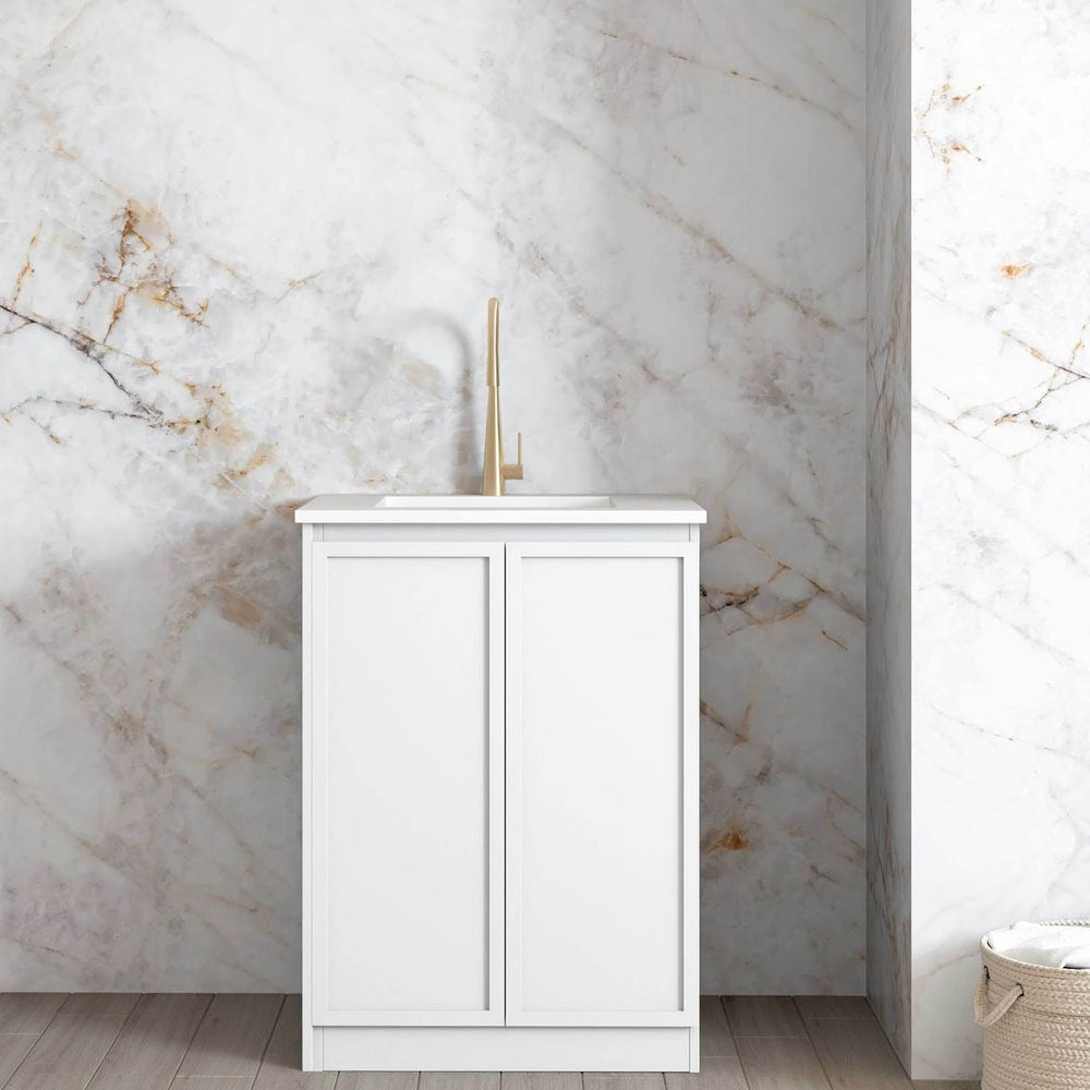 OTTI HAMPSHIRE MATTE WHITE 630MM BASE LAUNDRY CABINET