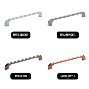 MODULR SQUARE HANDLE BRUSHED NICKEL (AVAILABLE IN 128MM, 160MM, 224MM AND 320MM)