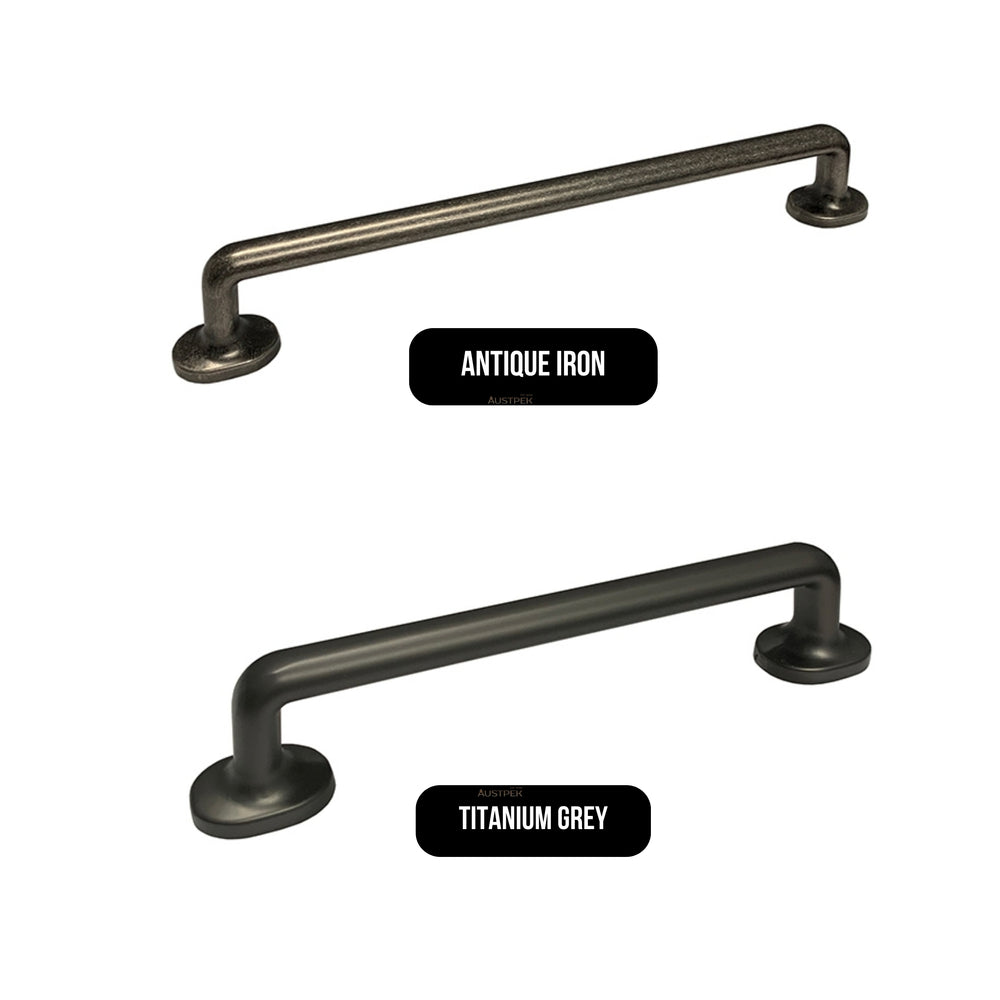 MODULR SQUARE HANDLE TITANIUM GREY (AVAILABLE IN 128MM, 192MM AND 224MM)