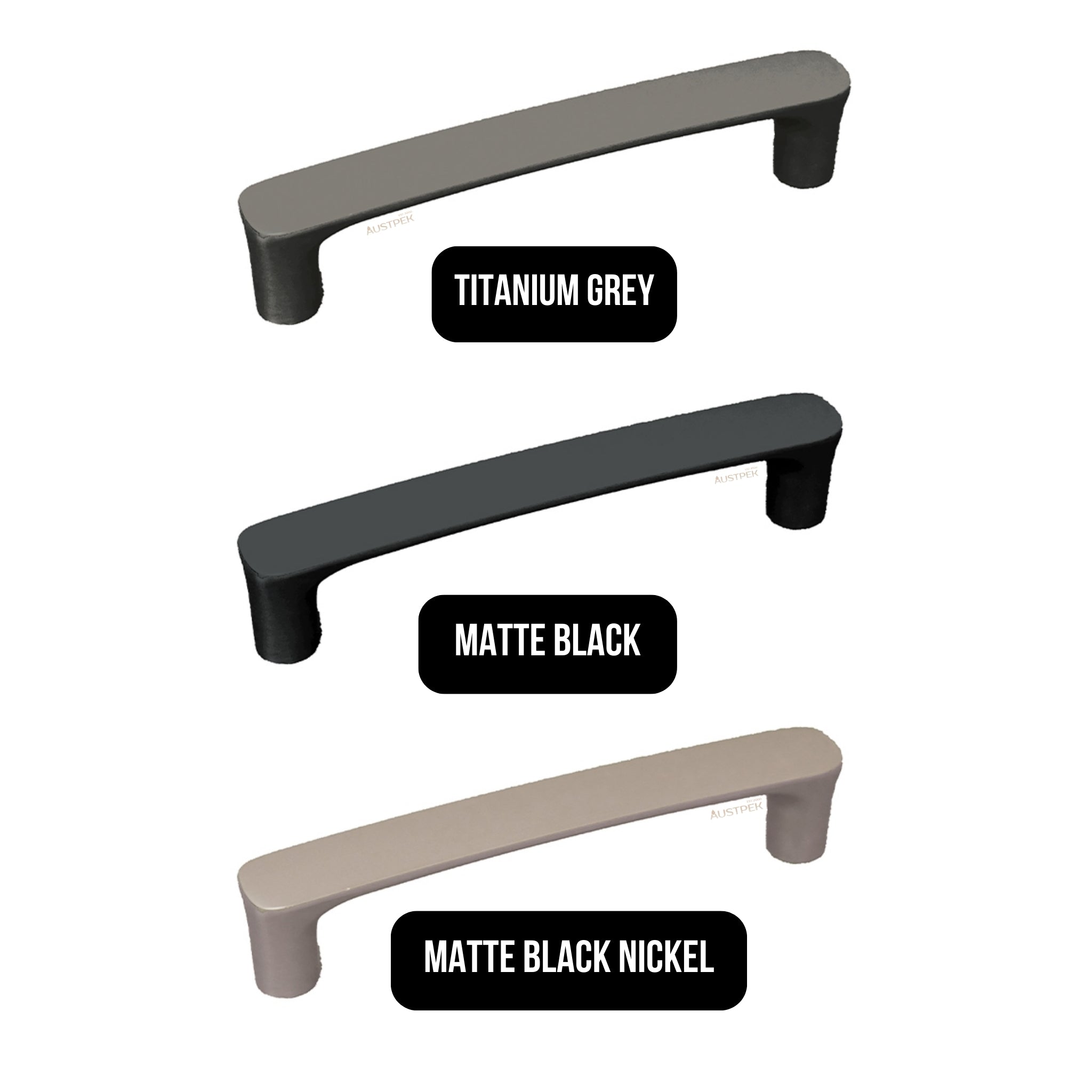 MODULR SQUARE HANDLE TITANIUM GREY (AVAILABLE IN 128MM, 192MM AND 320MM)