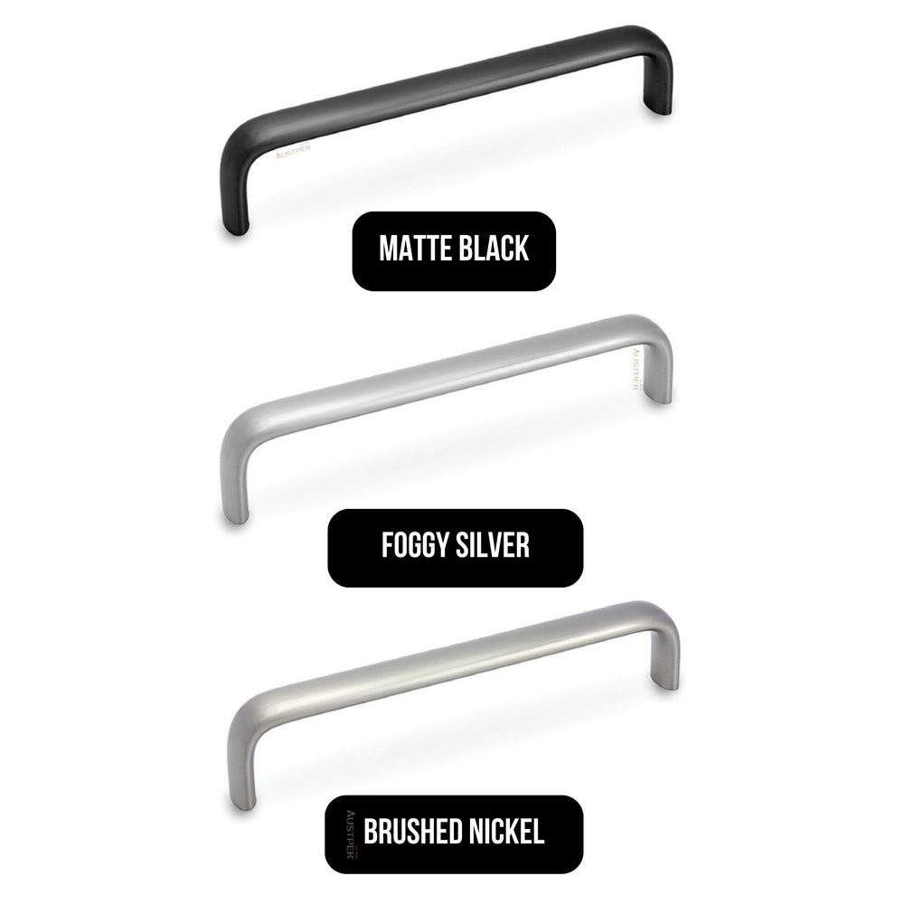 MODULR SQUARE HANDLE MATTE BLACK (AVAILABLE IN 128MM, 160MM, 224MM AND 320MM)
