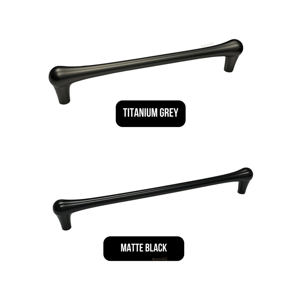 MODULR SQUARE HANDLE TITANIUM GREY (AVAILABLE IN 128MM, 160MM, 224MM AND 320MM)