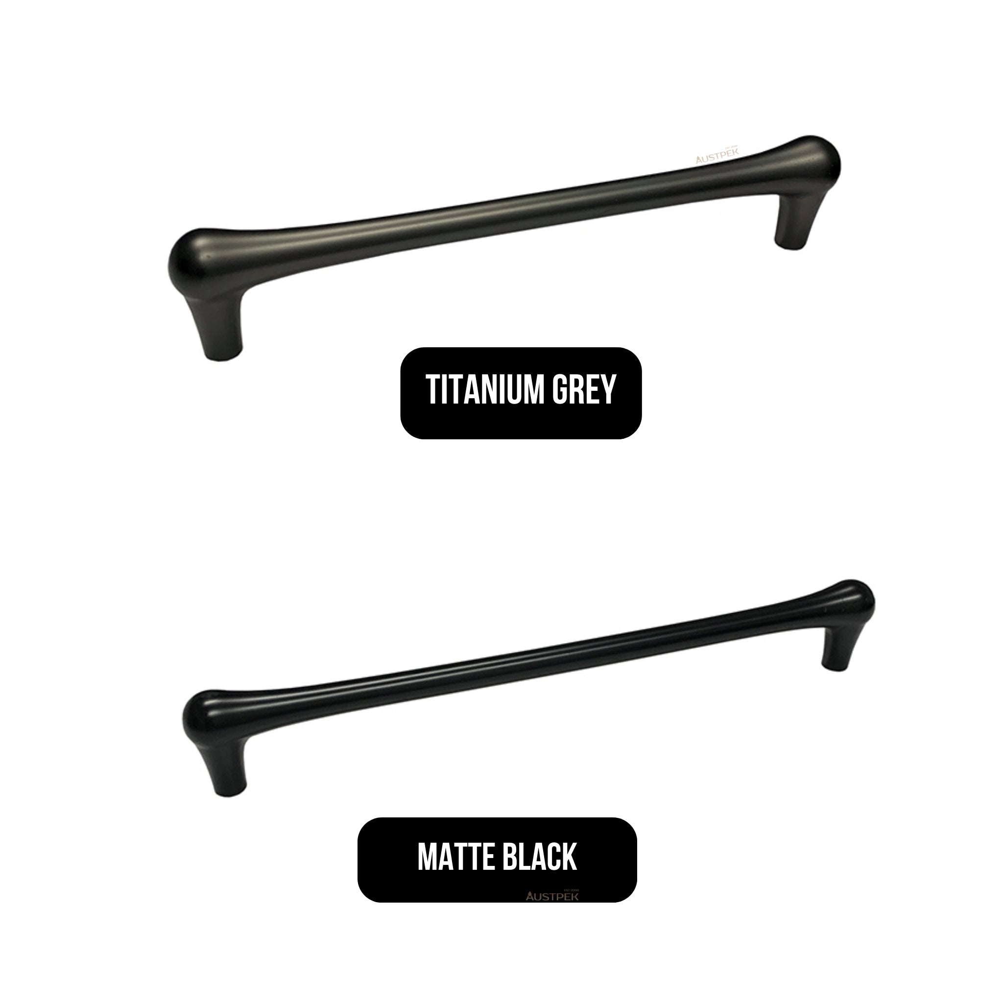 MODULR SQUARE HANDLE TITANIUM GREY (AVAILABLE IN 128MM, 160MM, 224MM AND 320MM)