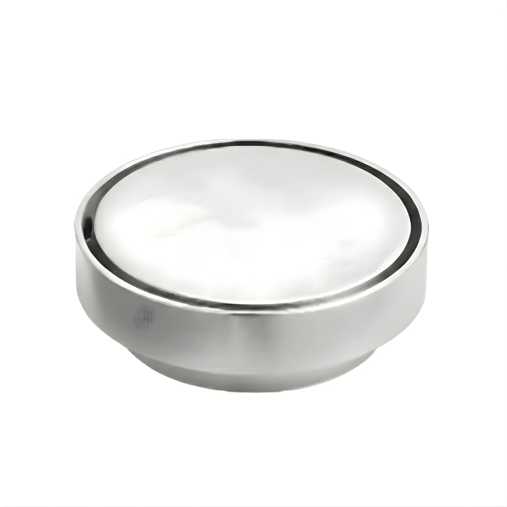INFINITY ROUND TILE INSERT FLOOR DRAIN 115MM BRUSHED CHROME