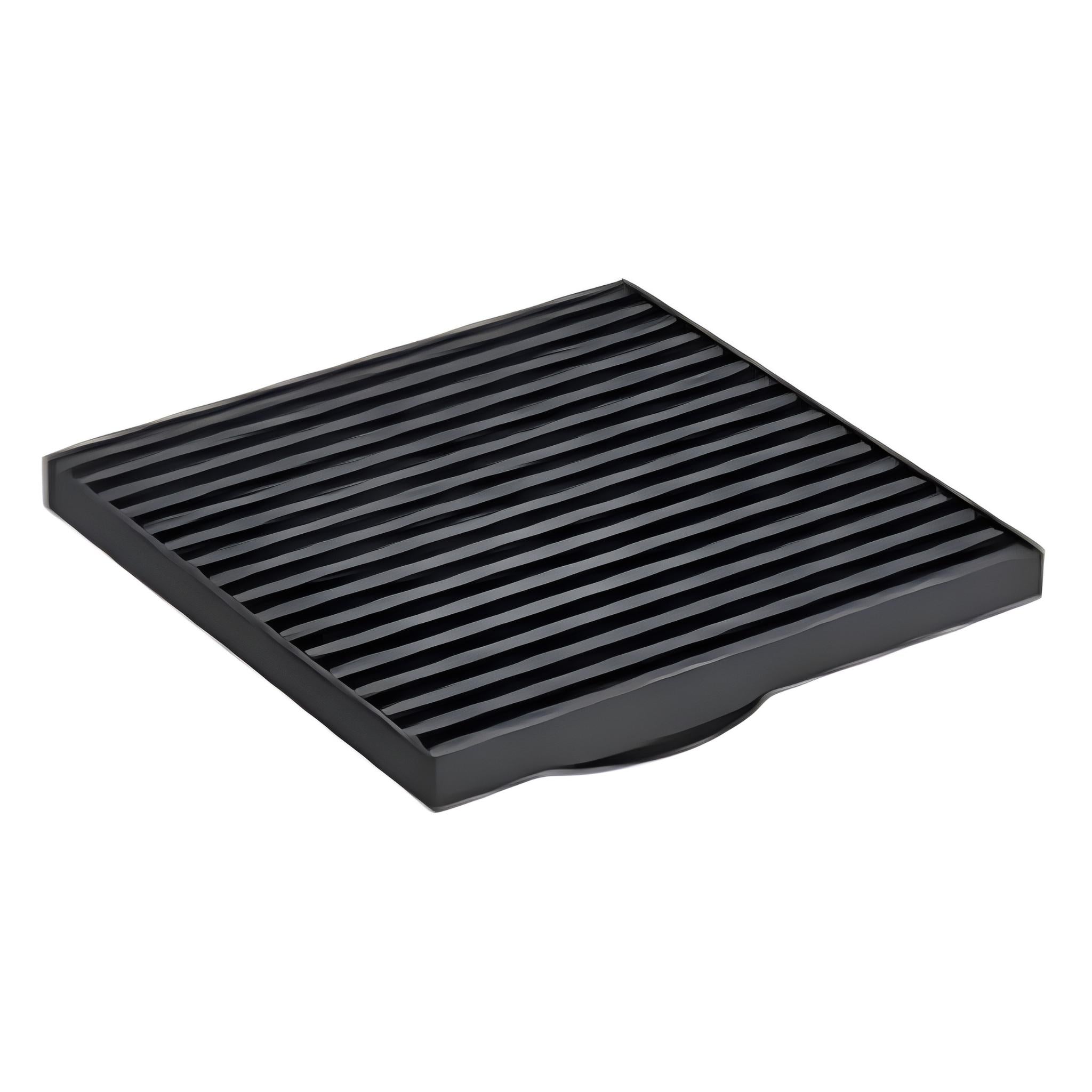 INFINITY GRILLS SQUARE TILE INSERT FLOOR DRAIN 115MM BLACK
