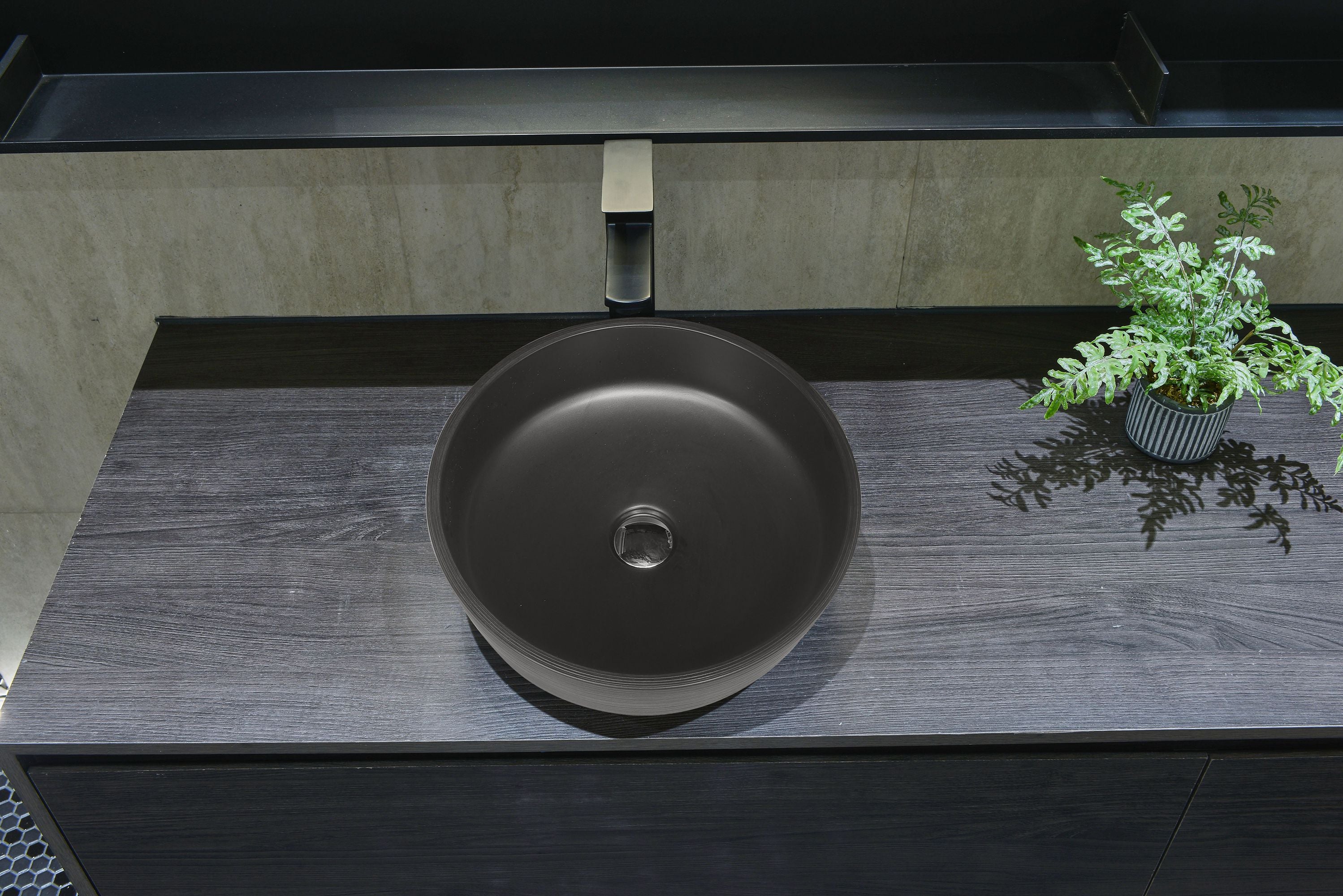 INFINITY ABOVE COUNTER BASIN ROUND PORCELAIN 410MM