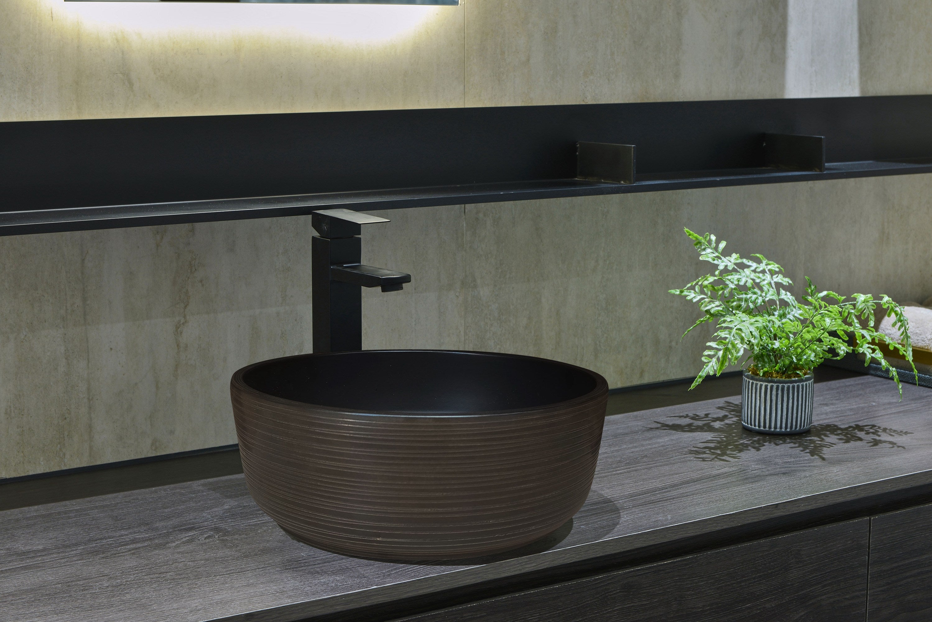 INFINITY ABOVE COUNTER BASIN ROUND PORCELAIN 410MM