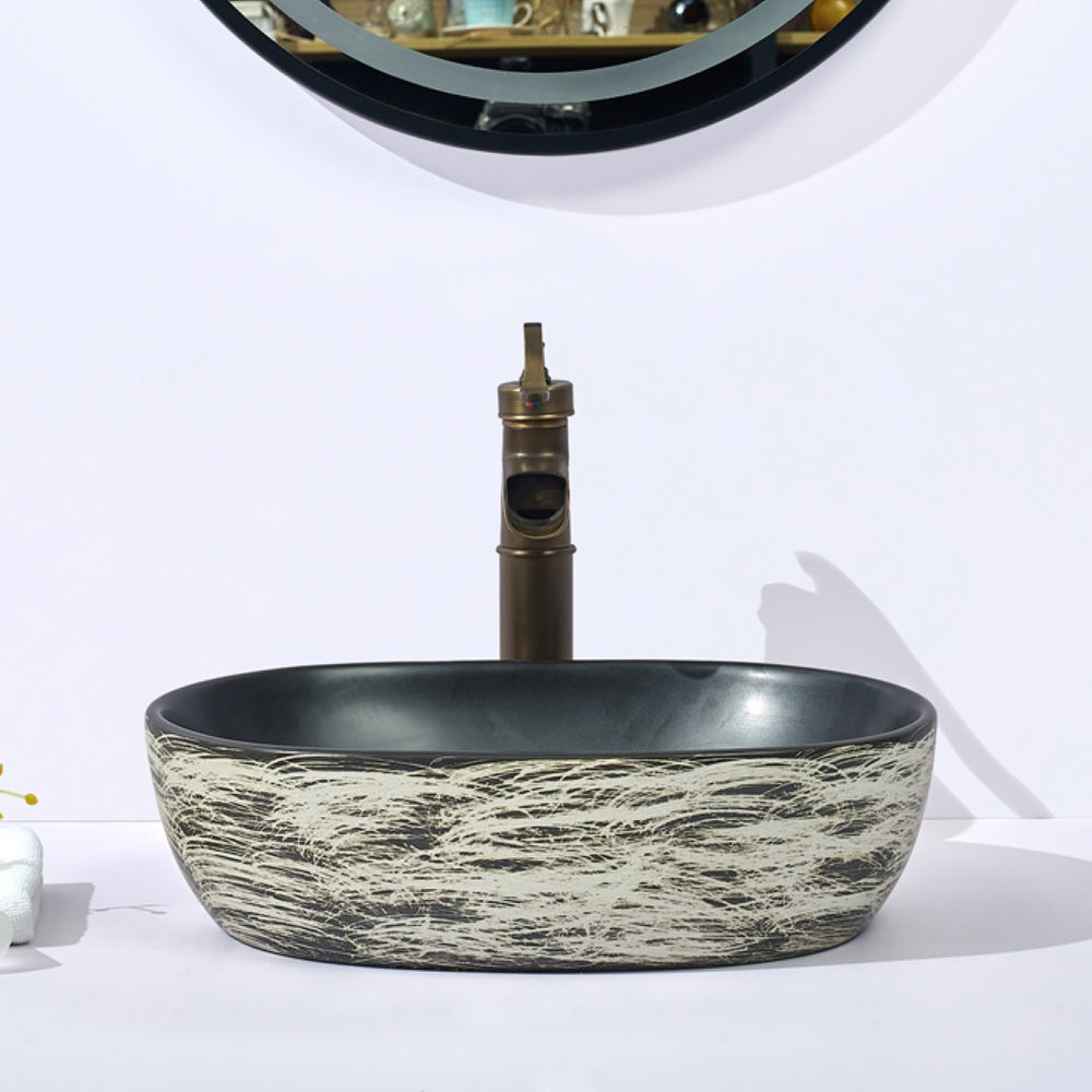 INFINITY ABOVE COUNTER BASIN OVAL PORCELAIN 475MM