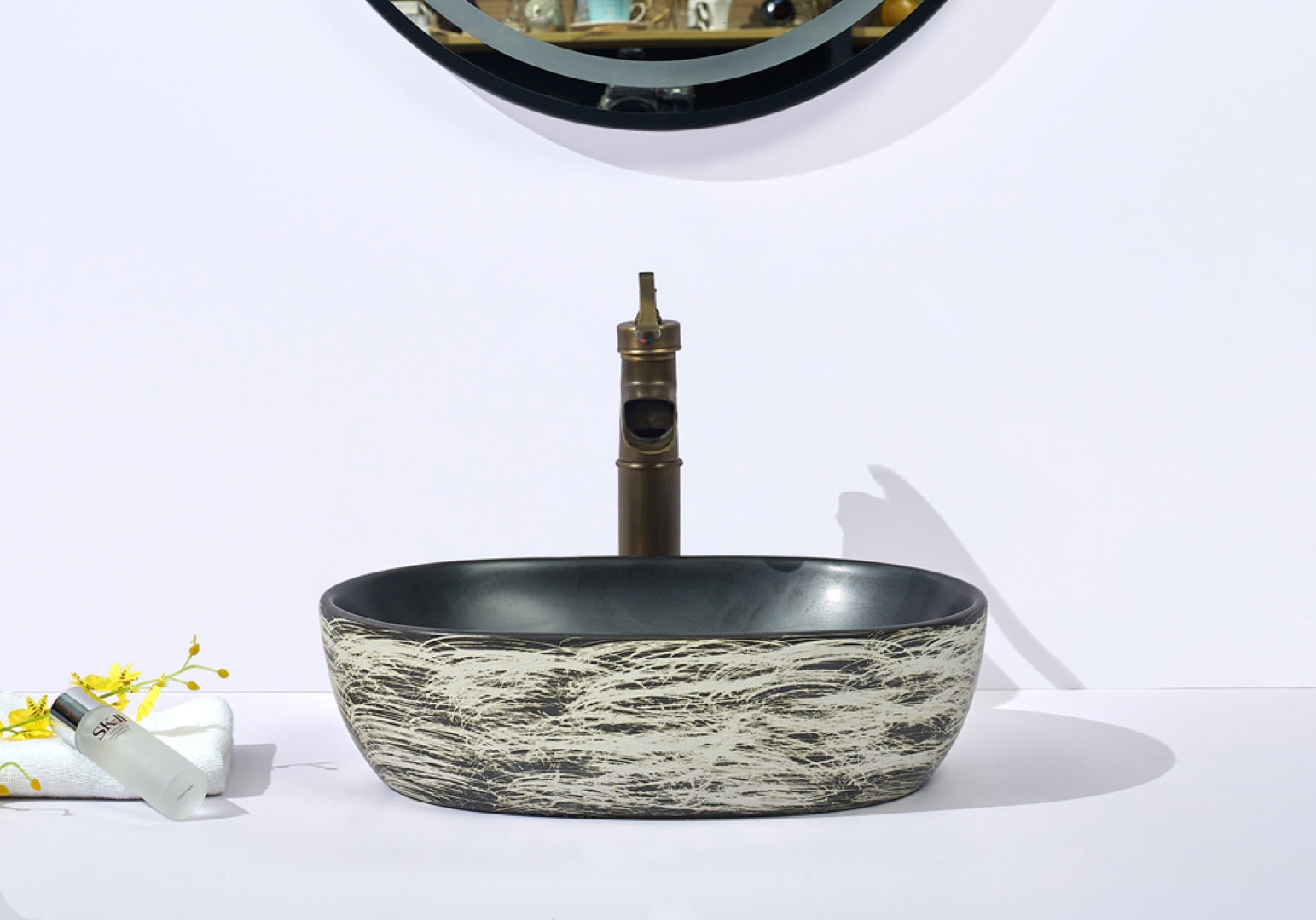 INFINITY ABOVE COUNTER BASIN OVAL PORCELAIN 475MM