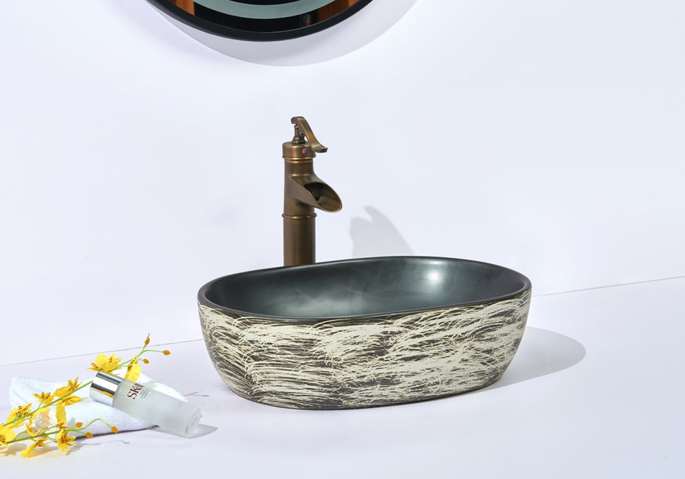 INFINITY ABOVE COUNTER BASIN OVAL PORCELAIN 475MM