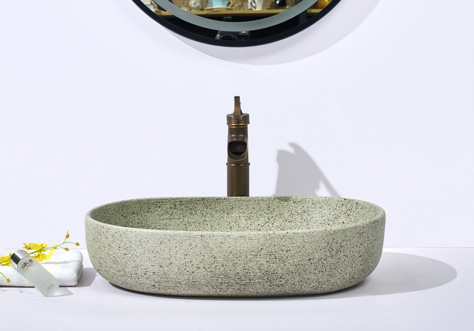 INFINITY ABOVE COUNTER BASIN OVAL PORCELAIN 580MM