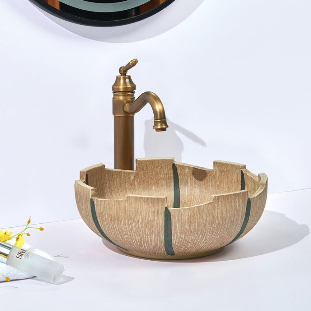INFINITY ABOVE COUNTER BASIN ROUND PORCELAIN 410MM