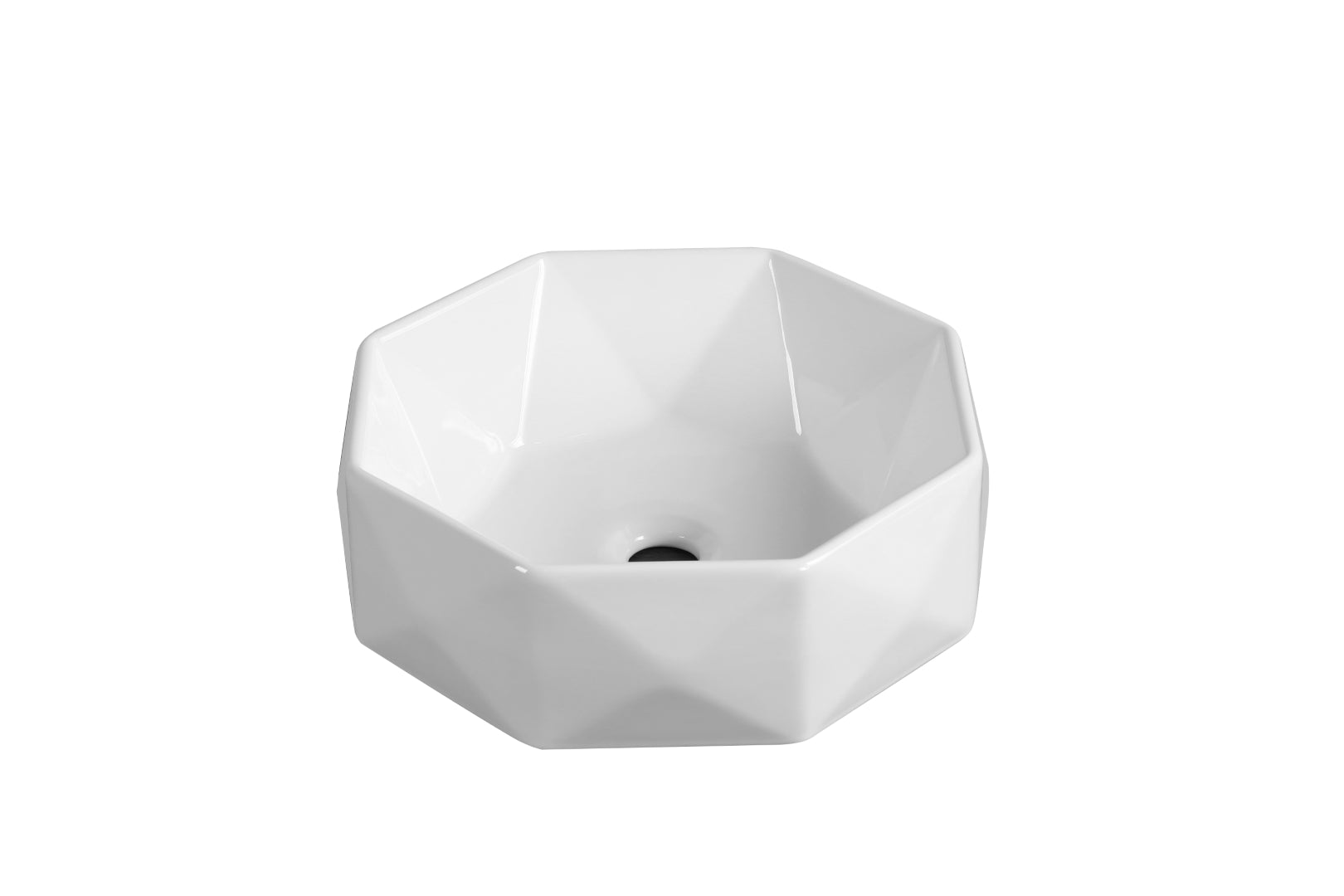 INFINITY CERAMIC BASIN ABOVE COUNTER ROUND GLOSS WHITE 420MM